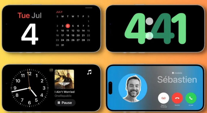 华南热作学院苹果手机维修分享iOS17横屏充电待机显示有什么好处 